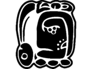 Sticker Custom Preview Image #081719 International Symbol Alphabets Maya Month Glyphs Chen