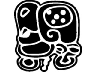 Sticker Custom Preview Image #081722 International Symbol Alphabets Maya Month Glyphs Kayab