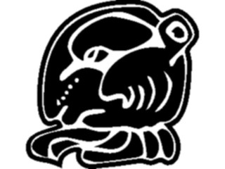 Sticker Custom Preview Image #081730 International Symbol Alphabets Maya Month Glyphs Xul