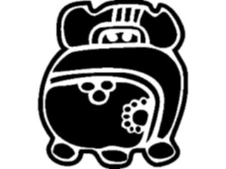 Sticker Custom Preview Image #081731 International Symbol Alphabets Maya Month Glyphs Yax