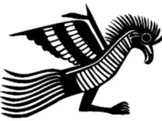 Sticker Custom Preview Image #081740 International Symbol Alphabets Meso Deko Bird04