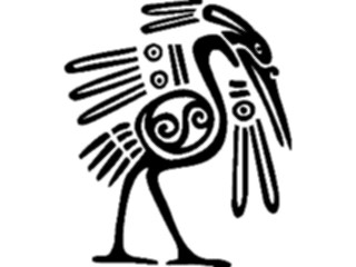 Sticker Custom Preview Image #081741 International Symbol Alphabets Meso Deko Bird05
