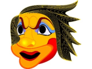Sticker Custom Preview Image #081984 International Tribal Designs Artifacts Mask38