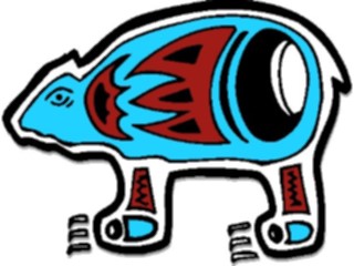 Sticker Custom Preview Image #081989 International Tribal Designs Figures Bear2
