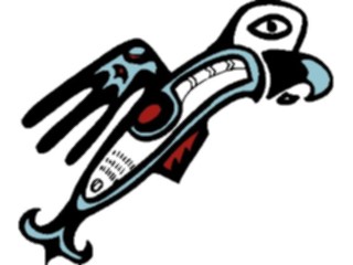 Sticker Custom Preview Image #081992 International Tribal Designs Figures Bird03
