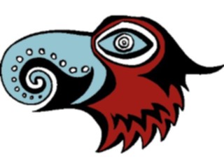 Sticker Custom Preview Image #081994 International Tribal Designs Figures Bird05