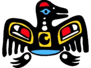 Sticker Custom Preview Image #082000 International Tribal Designs Figures Bird11