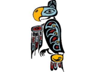 Sticker Custom Preview Image #082001 International Tribal Designs Figures Bird12