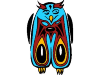 Sticker Custom Preview Image #082004 International Tribal Designs Figures Bird15