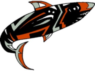 Sticker Custom Preview Image #082122 International Tribal Designs Figures Fish07