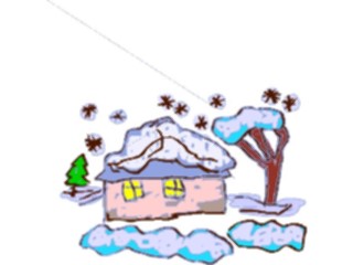 Sticker Custom Preview Image #082388 Kids Stuff Drawings Housein Snow