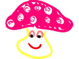 Sticker Custom Preview Image #082437 Kids Stuff Drawings Mushroom