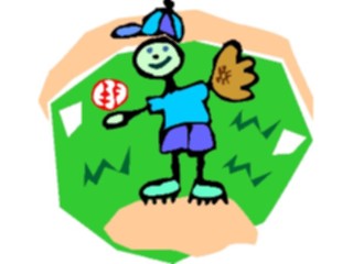 Sticker Custom Preview Image #082449 Kids Stuff Drawings Pitcher