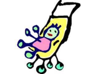 Sticker Custom Preview Image #082500 Kids Stuff Drawings Stroller1