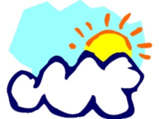 Sticker Custom Preview Image #082508 Kids Stuff Drawings Sun Cloud