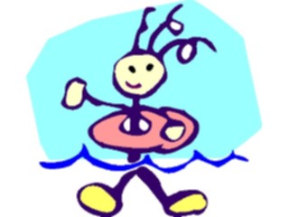 Sticker Custom Preview Image #082511 Kids Stuff Drawings Swimming