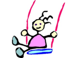 Sticker Custom Preview Image #082513 Kids Stuff Drawings Swinging