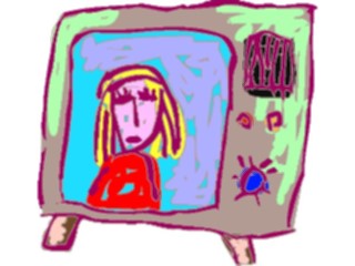 Sticker Custom Preview Image #082517 Kids Stuff Drawings Television