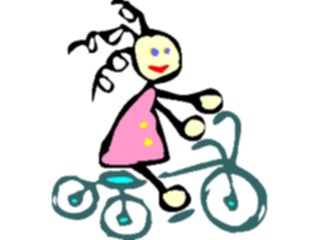 Sticker Custom Preview Image #082523 Kids Stuff Drawings Tricycling