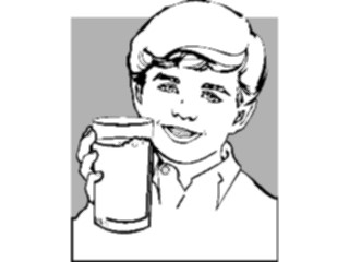 Sticker Custom Preview Image #082857 Kids Stuff Images Boy Holding Milk