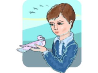 Sticker Custom Preview Image #082951 Kids Stuff Images Boy Pigeon