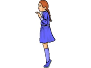 Sticker Custom Preview Image #083588 Kids Stuff Images Girl Peeking