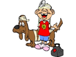 Sticker Custom Preview Image #083595 Kids Stuff Images Girl Playing Doctor