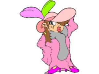 Sticker Custom Preview Image #083597 Kids Stuff Images Girl Playing Dress Up2