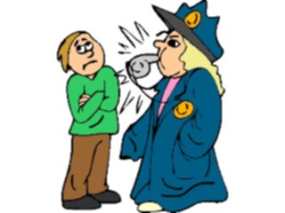 Sticker Custom Preview Image #083601 Kids Stuff Images Girl Playing Police Officer