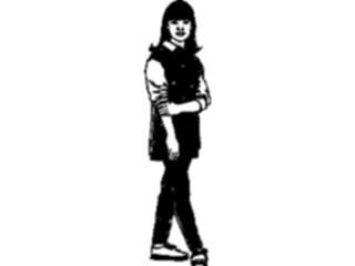 Sticker Custom Preview Image #083621 Kids Stuff Images Girl Rolling Up Sleeves