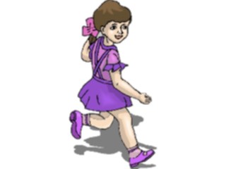 Sticker Custom Preview Image #083622 Kids Stuff Images Girl Running