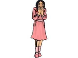 Sticker Custom Preview Image #083624 Kids Stuff Images Girl Scared
