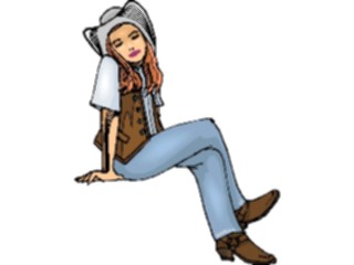 Sticker Custom Preview Image #083632 Kids Stuff Images Girl Sitting5