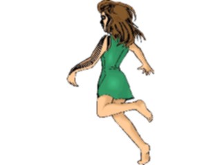 Sticker Custom Preview Image #083636 Kids Stuff Images Girl Skipping