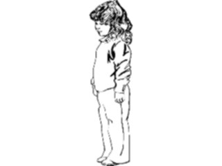 Sticker Custom Preview Image #083643 Kids Stuff Images Girl Standing01