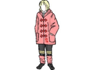 Sticker Custom Preview Image #083691 Kids Stuff Images Girl Wearing Jacket2