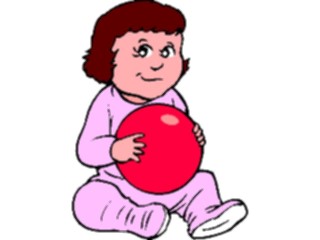 Sticker Custom Preview Image #083698 Kids Stuff Images Girlwith Ball1