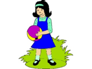 Sticker Custom Preview Image #083700 Kids Stuff Images Girlwith Ball3