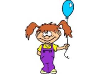 Sticker Custom Preview Image #083705 Kids Stuff Images Girlwith Balloon2