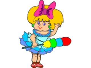 Sticker Custom Preview Image #083719 Kids Stuff Images Girlwith Bow