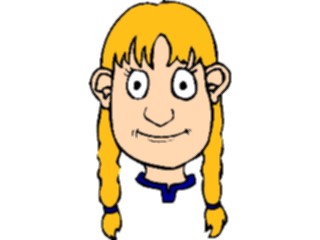 Sticker Custom Preview Image #083723 Kids Stuff Images Girlwith Braids