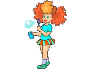 Sticker Custom Preview Image #083724 Kids Stuff Images Girlwith Bubble