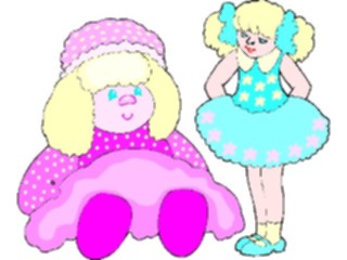 Sticker Custom Preview Image #083744 Kids Stuff Images Girlwith Doll09