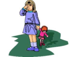 Sticker Custom Preview Image #083748 Kids Stuff Images Girlwith Doll13