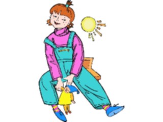 Sticker Custom Preview Image #083751 Kids Stuff Images Girlwith Doll16