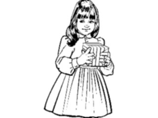 Sticker Custom Preview Image #083770 Kids Stuff Images Girlwith Gift