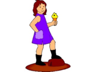 Sticker Custom Preview Image #083773 Kids Stuff Images Girlwith Ice Cream