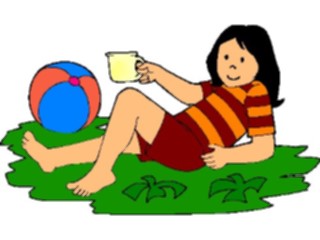 Sticker Custom Preview Image #083777 Kids Stuff Images Girlwith Lemonade