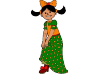 Sticker Custom Preview Image #083789 Kids Stuff Images Girlwith Pig Tails1