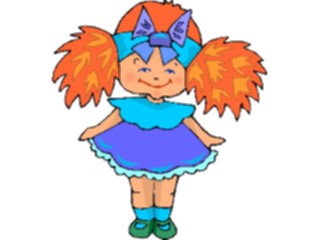 Sticker Custom Preview Image #083791 Kids Stuff Images Girlwith Pig Tails3